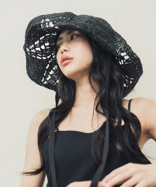 「ORIENT MILLINERY」 ハット FREE ブラック レディース_画像5