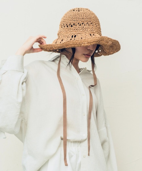 「ORIENT MILLINERY」 ハット FREE ブラック レディース_画像6