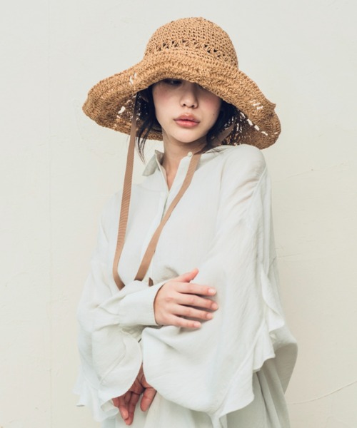 「ORIENT MILLINERY」 ハット FREE ブラック レディース_画像8