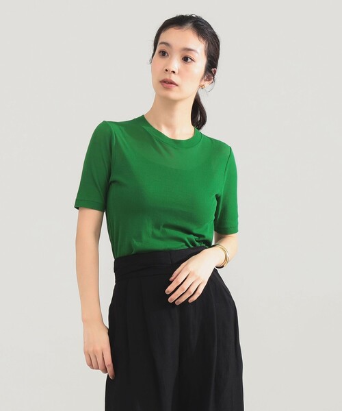 Demi-Luxe BEAMS（デミルクス ビームス） tシャツ 半袖 AK+1 / シアー