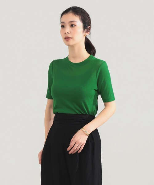 Demi-Luxe BEAMS（デミルクス ビームス） tシャツ 半袖 AK+1 / シアー