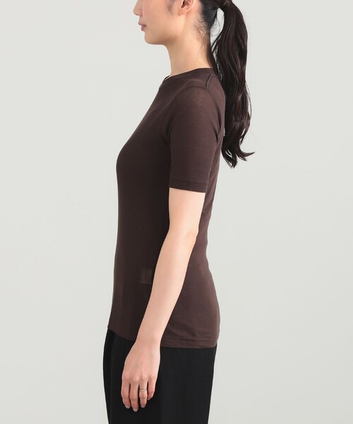 Demi-Luxe BEAMS（デミルクス ビームス） tシャツ 半袖 AK+1 / シアー