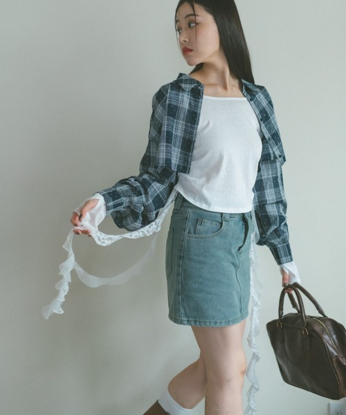 「VANNIE U」 長袖カットソー FREE グレー レディース_画像8