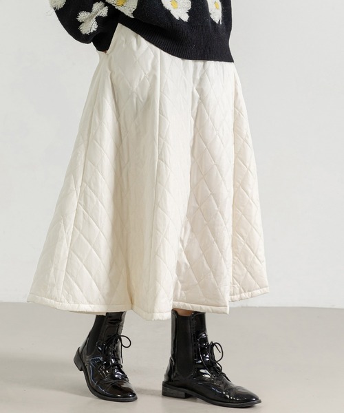 「DAY CLOSET」 フレアスカート M オフホワイト レディース_画像2