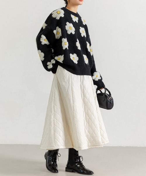 「DAY CLOSET」 フレアスカート M オフホワイト レディース_画像5