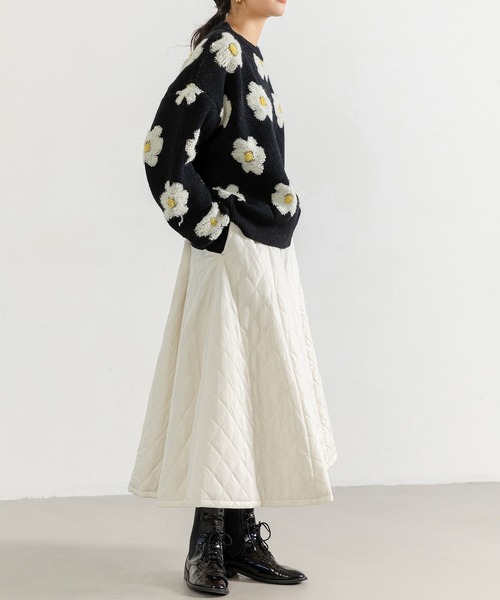 「DAY CLOSET」 フレアスカート M オフホワイト レディース_画像6