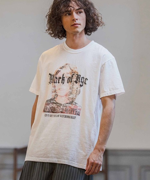CAMBIO（カンビオ） tシャツ mt10255-ピグメントプリントT（Mark of