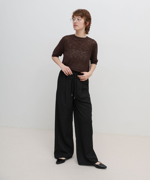 美品★CRANK9点　まとめ　トータルコーデ　ベスト　パンツ　シアサッカー　M select MOCA（セレクトモカ） ワイドパンツ パンツ シアサッカー