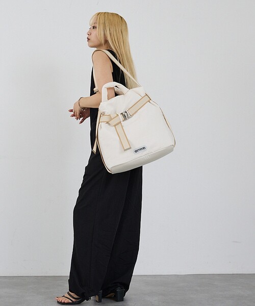 トートバッグ 「OUTDOOR PRODUCTS」2way Belt Tote(M) 2WAY ベルトトートバッグ A4対応 ショルダー付きの画像