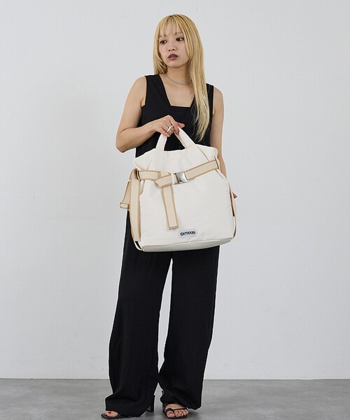 トートバッグ 「OUTDOOR PRODUCTS」2way Belt Tote(M) 2WAY ベルトトートバッグ A4対応 ショルダー付きの画像