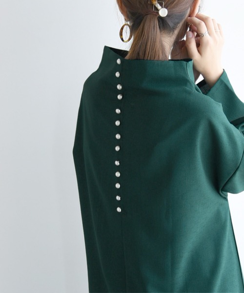 「and it_」 長袖ワンピース FREE グレイッシュベージュ レディース_画像5