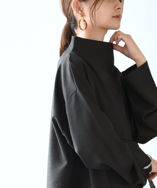 「and it_」 長袖ワンピース FREE グレイッシュベージュ レディース_画像7