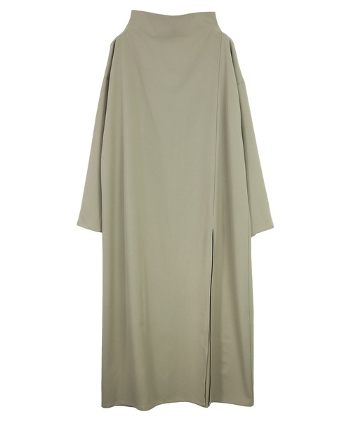 「and it_」 長袖ワンピース FREE グレイッシュベージュ レディース_画像9