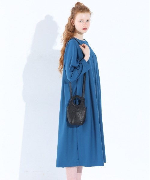 「Kelen」 長袖ワンピース M ネイビー レディース_画像7