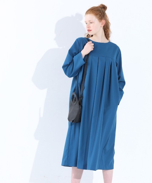 「Kelen」 長袖ワンピース M ネイビー レディース_画像8