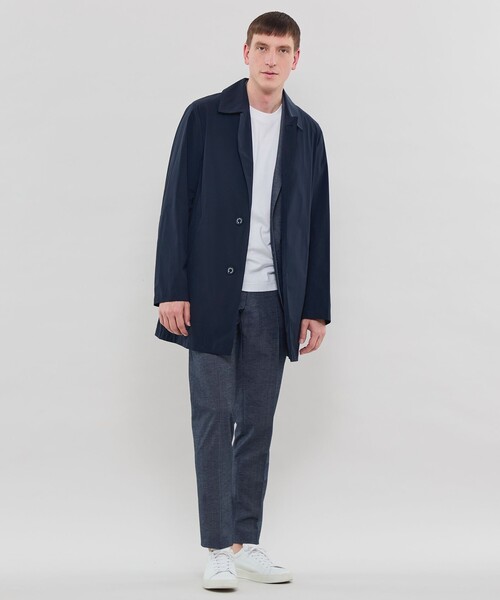 美品✨️6,8万 マッキントッシュ ウェリントンステンカラーコート L ネイビー MACKINTOSH PHILOSOPHY（マッキントッシュフィロソフィー） ステン