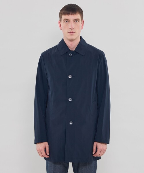 【美品】マッキントッシュロンドン　ステンカラーコートM ウール　ネイビー MACKINTOSH LONDON（マッキントッシュ ロンドン） ステンカラーコート