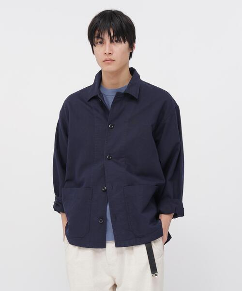 MHL. エムエイチエル 長袖コットンシャツ インディゴ L MHL.（エムエイチエル） シャツ COTTON HEMP OXFORD メンズ : ZOZOTOWN
