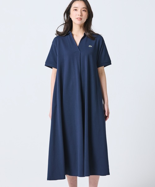LACOSTE（ラコステ） ワンピース スキッパーネックポロドレス / マキシ