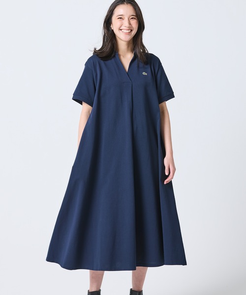 LACOSTE（ラコステ） ワンピース スキッパーネックポロドレス / マキシ