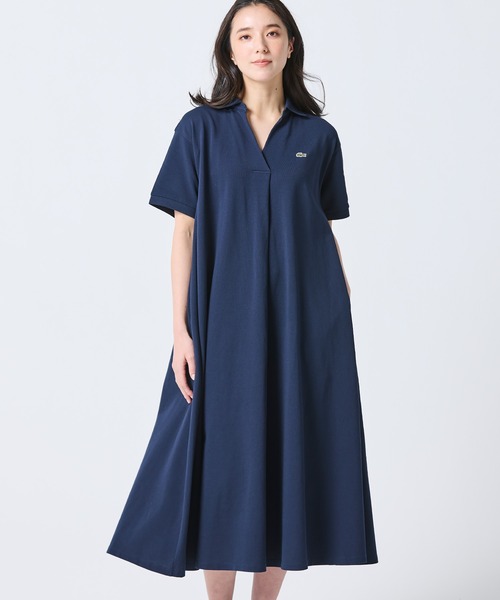 LACOSTE（ラコステ） ワンピース スキッパーネックポロドレス / マキシ