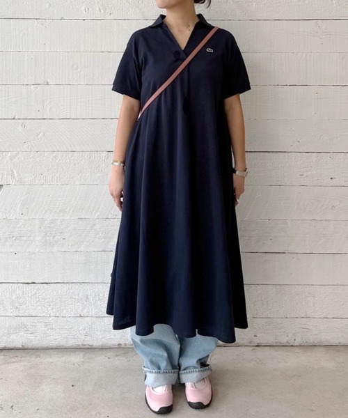 LACOSTE（ラコステ） ワンピース スキッパーネックポロドレス / マキシ