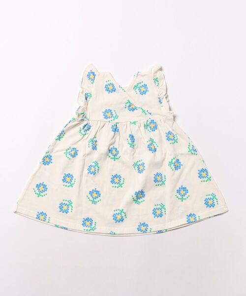 BOBO CHOSES - 衣装 Pixel Flowers all over ruffled dress キッズ お子さん服 うしろ帯