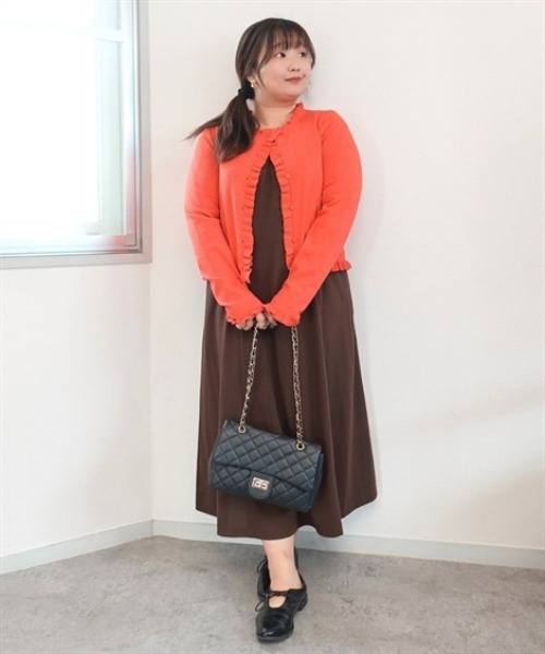 SMILELAND ワンピース 「Yukiさんコラボ」ハート刺しゅうカノコロング