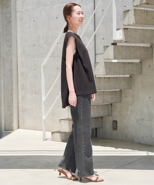 「SLOBE IENA」 デニムパンツ 36 サックスブルー レディース