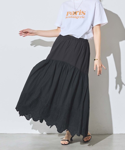 margaux スカート 裾レースギャザースカート : ZOZOTOWN Yahoo!店