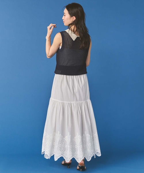 margaux スカート 裾レースギャザースカート : ZOZOTOWN Yahoo!店