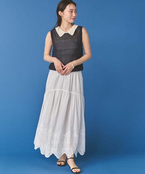 margaux スカート 裾レースギャザースカート : ZOZOTOWN Yahoo!店