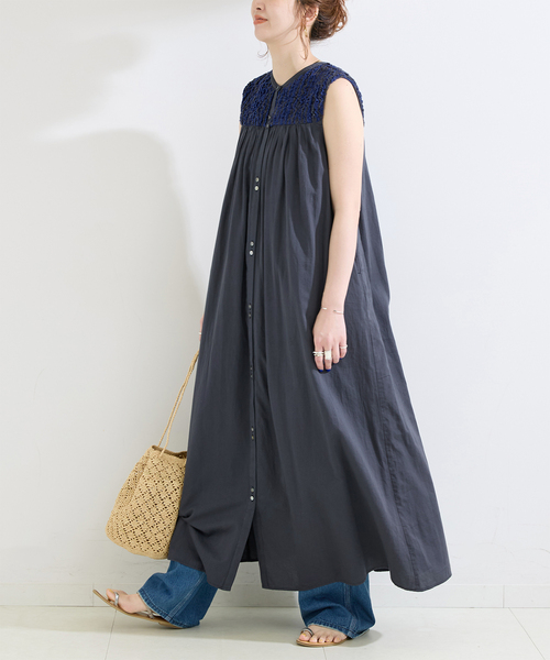 B.C STOCK（ベーセーストック） ワンピース 手洗い可 / 2WAYヨーク