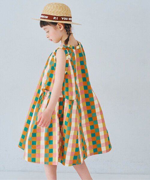 PETIT BATEAU（プチバトー） ワンピース ポプリンフラワープリント