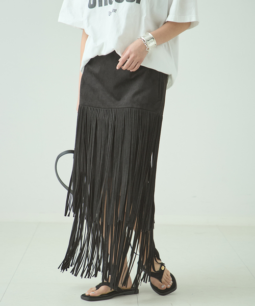 【新品未使用】JOURNAL STANDARD L'ESSAGE ロングスカート journal standard L'essage（ジャーナルスタンダード レサージュ