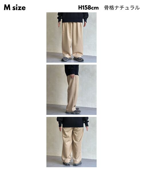 「CPCM」 スラックス MEDIUM ブラウン レディース_画像3