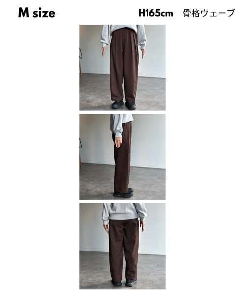 「CPCM」 スラックス MEDIUM ブラウン レディース_画像4