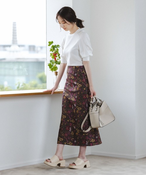 「Andemiu」 タイトスカート SMALL アイボリー レディース_画像6