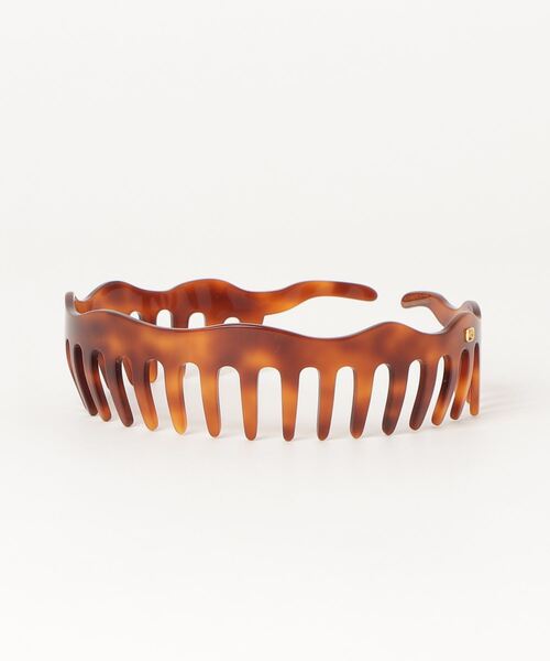 「ALEXANDRE DE PARIS」 カチューシャ ONE SIZE ブラウン レディース_画像4