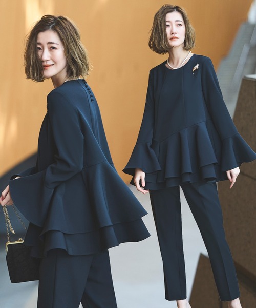 RUIRUE BOUTIQUE（ルイルエブティック） セットアップ L ネイビー