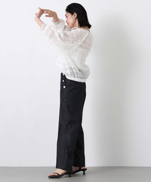 ブルゾン アウター シアーシャーリングブルゾン レディースの画像