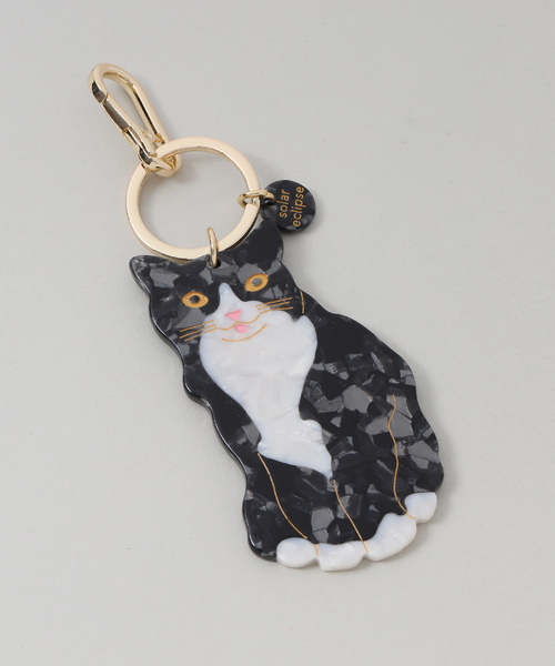 solar eclipse（ソーラーエクリプス） キーケース TUXEDO CAT CHARM