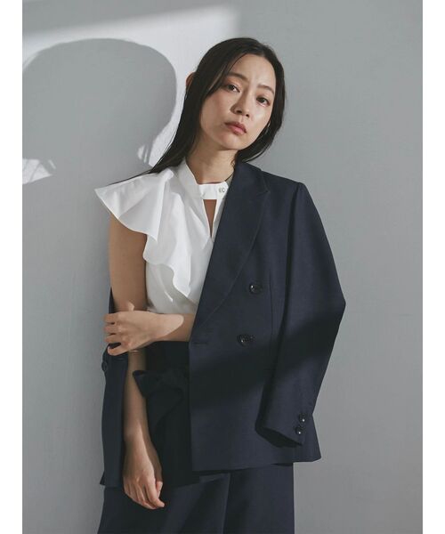 「TONAL」 ノースリーブブラウス MEDIUM オフホワイト レディース_画像7