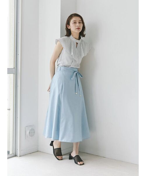 「TONAL」 ノースリーブブラウス MEDIUM オフホワイト レディース_画像9