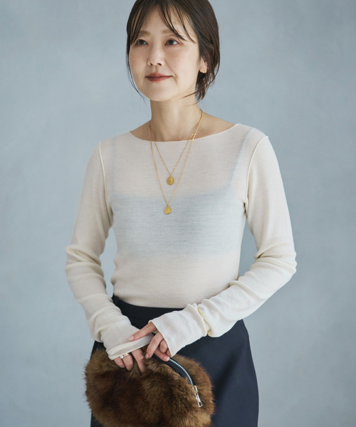 plage（プラージュ） tシャツ 「追加」super100s Jersey boat/N プル