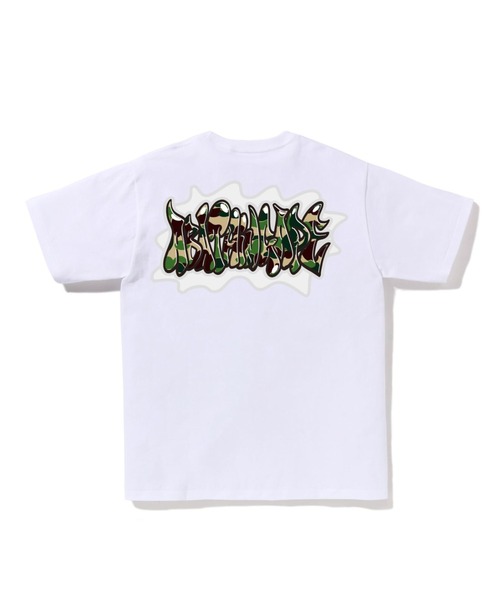 「A BATHING APE」 半袖Tシャツ X-LARGE ホワイト メンズ_画像2