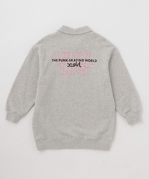 「X-girl Stages」 「KIDS」長袖ワンピース 120cm グレー キッズ_画像2