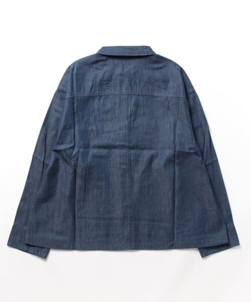 【美品】コンジェペイエ アデュートリステス デニムジャケット　コットンリネン conges payes ADIEU TRISTESSE（コンジェペイエアデュートリステス