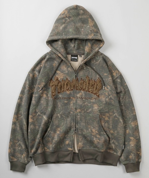 【レア柄】THRASHER スラッシャー スウェット パーカー ビンテージ THRASHER（スラッシャー） パーカー 裏起毛 「70」「THRASHER