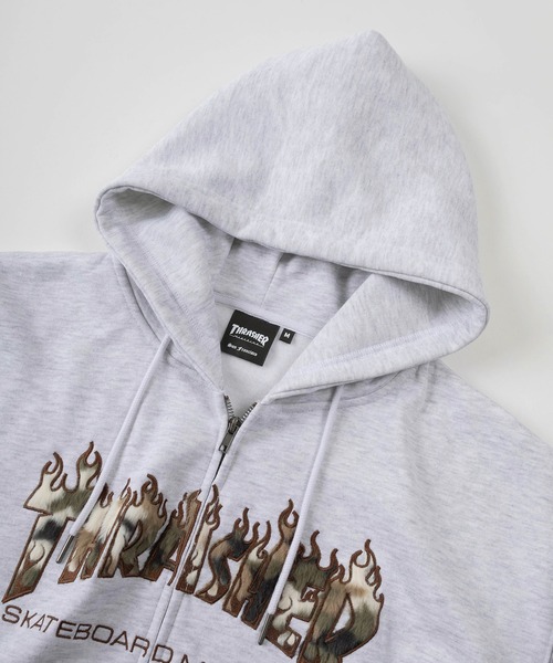 【レア柄】THRASHER スラッシャー スウェット パーカー ビンテージ THRASHER（スラッシャー） パーカー 裏起毛 「70」「THRASHER